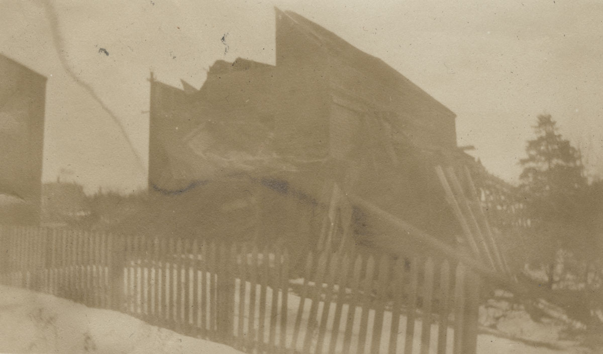 creighton : Dartmouth. Crathones Mill after the Halifax Explosion