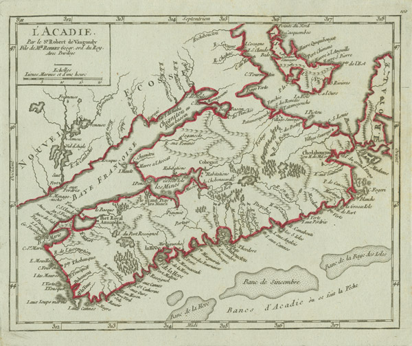 Map of Acadie