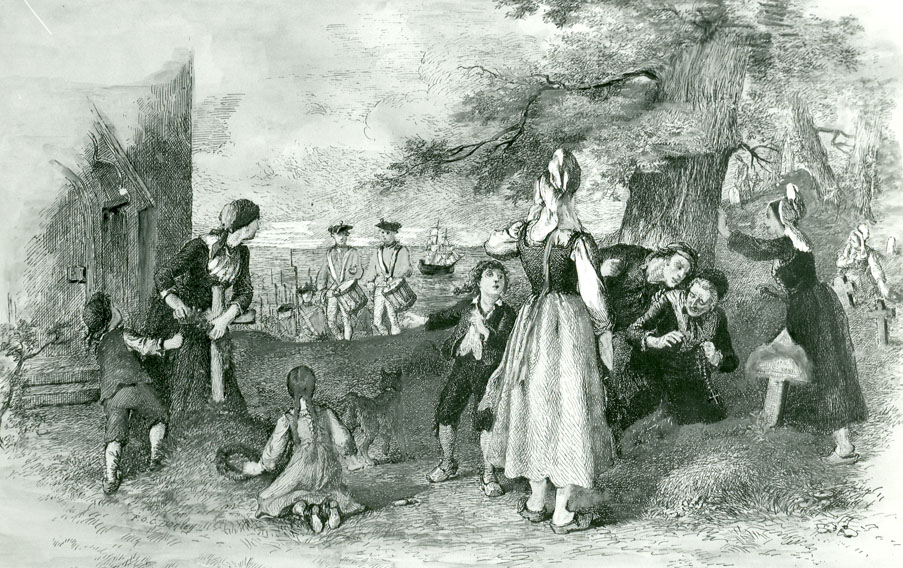Illustrations of Evangeline's Acadia by F.O. Darley