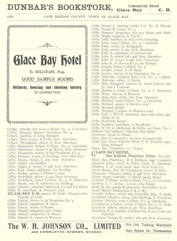 Cape Breton County - Town of Glace Bay
