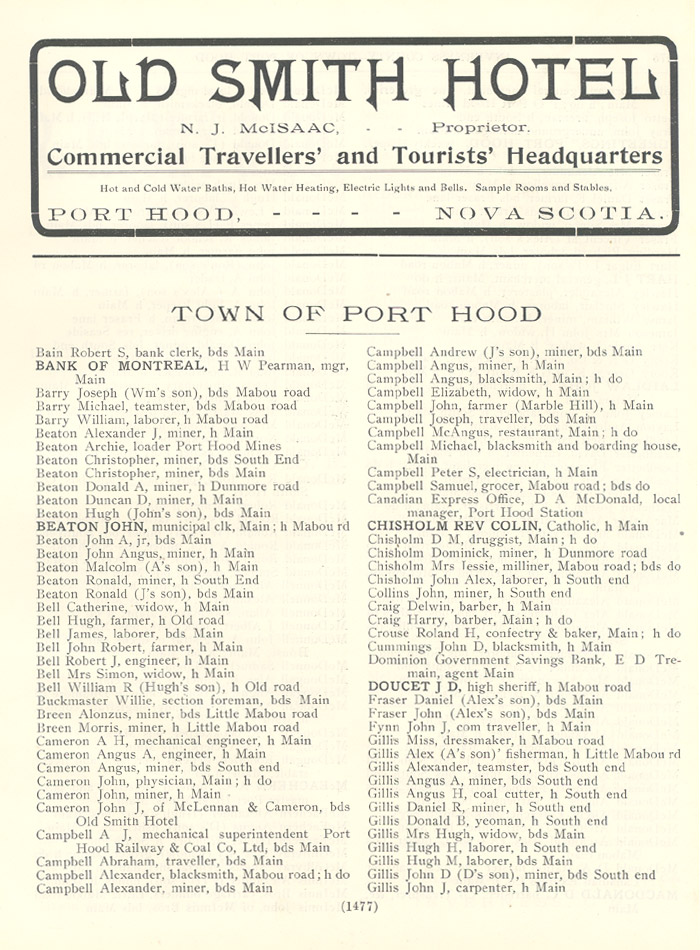 Inverness County - Town of Port Hood