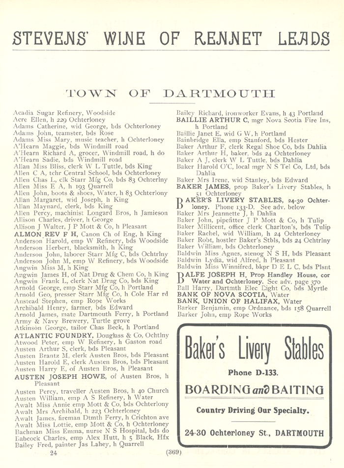 Halifax County - Dartmouth