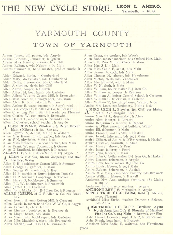 Yarmouth County - Town of Yarmouth