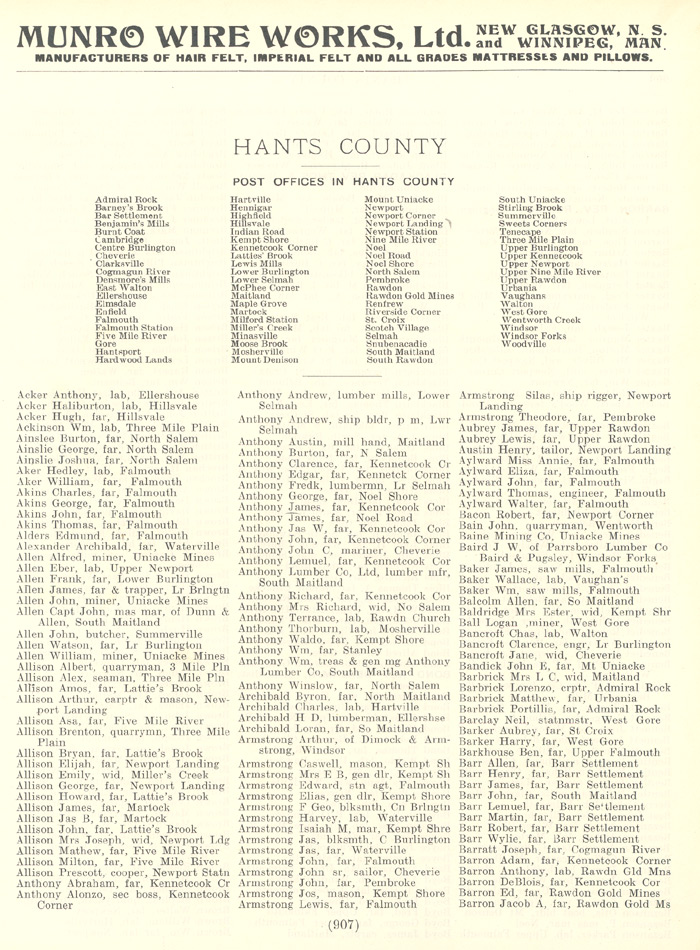 Hants County - Hants County