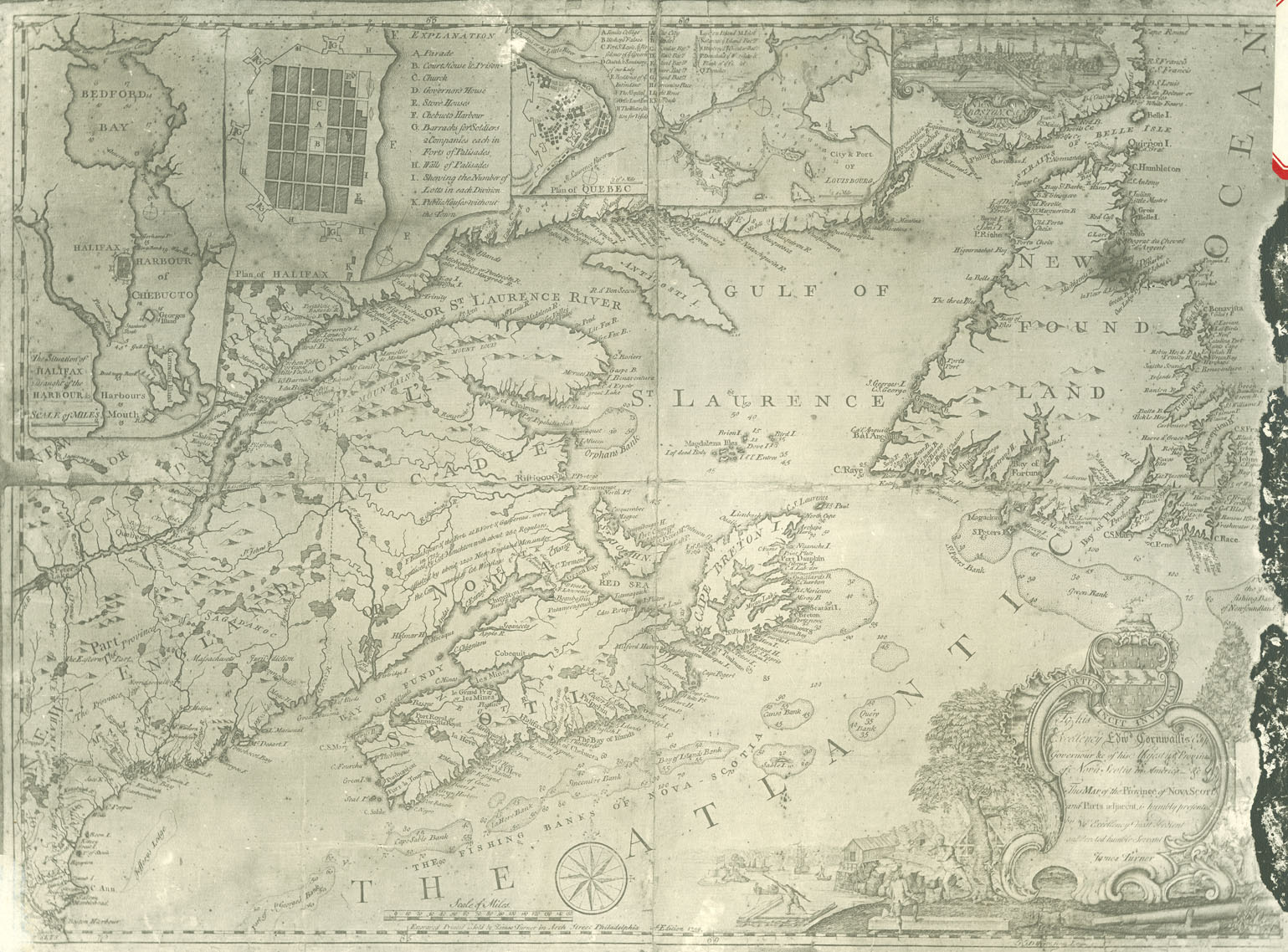 easson : Map of the Province of Nova Scotia and Parts adjacent