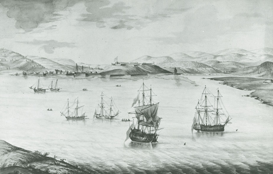 easson : A Prospect of Annapolis Royal in Nova Scotia, 1751