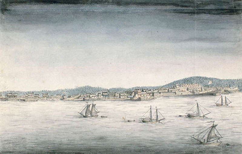 easson : View of the Town & Fort of Annapolis Royal Nova Scotia