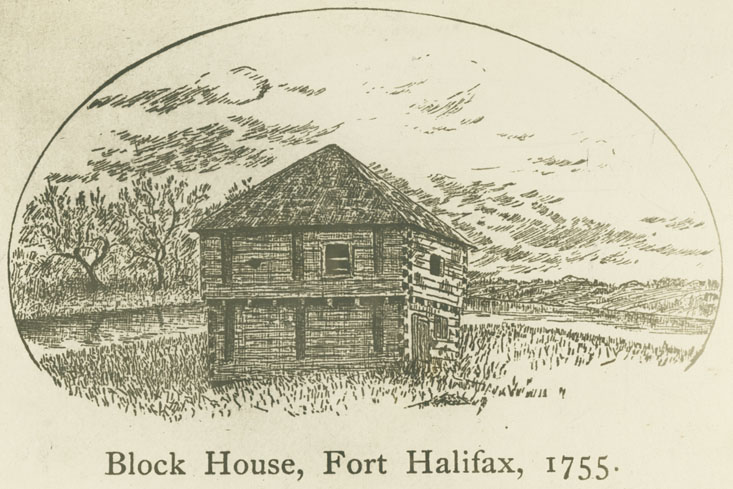 easson : Block House, Fort Halifax, 1755