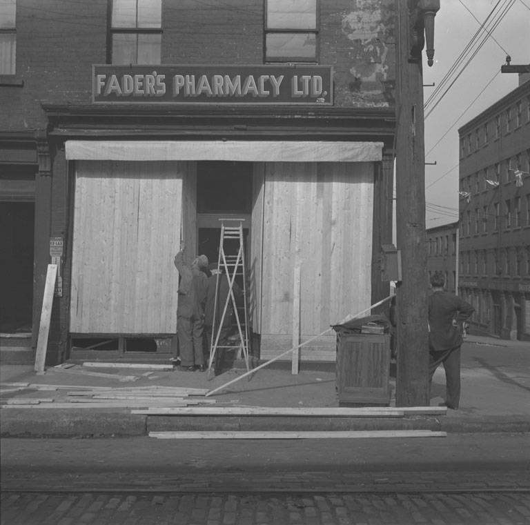 Faders Pharmacy, 135 Hollis Street corner of Sackville 