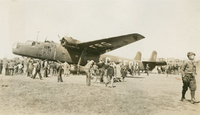 Handley-Page Harrow Bomber at the Halifax or Chebucto Road Airport