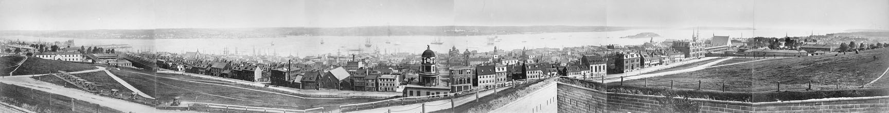 Panorama View of Halifax from the Citadel, showing the Harbour and the Dartmouth Shore, 1892-93