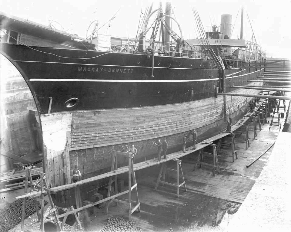 <i>CS MacKay-Bennett</i> in Dry Dock, Halifax, between 1885 and 1922