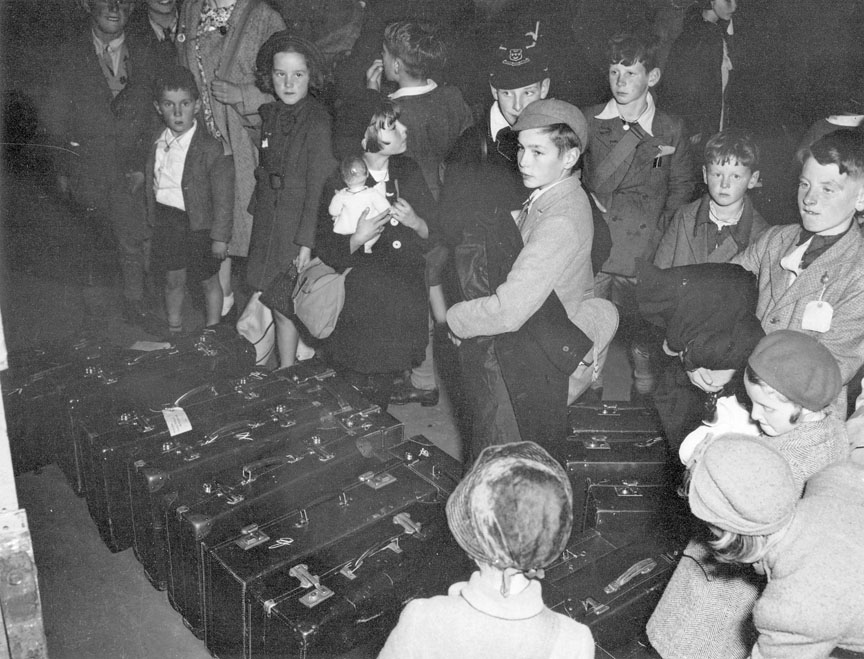 British Evacuee Children arriving in Halifax, 1941