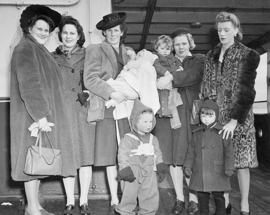 War Brides Arrive on the Liner <i>SS Scythia</i>, 26 March 1946