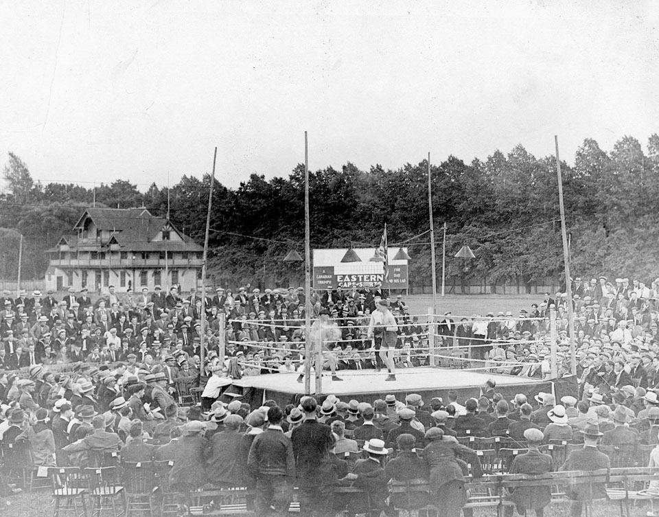 Boxing Match on the Wanderers' Grounds, Halifax, 192-?