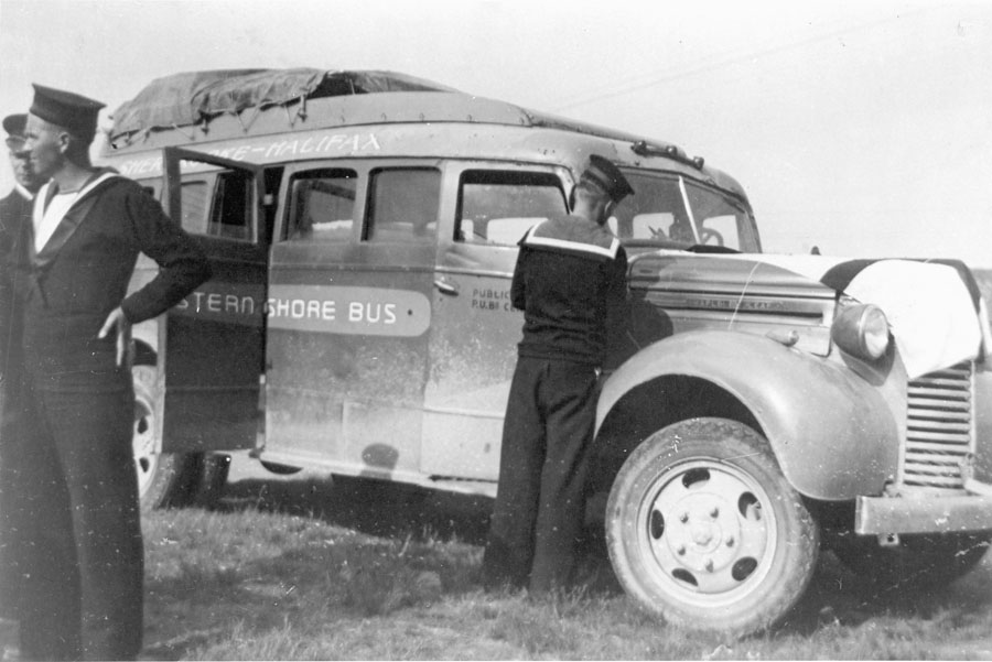 First Bus Operated by the Eastern Shore Bus Co-op, ca. 1939