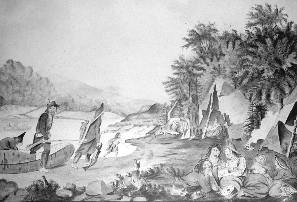 halifax : Micmac Indian Encampment near Halifax, Nova Scotia, 1812