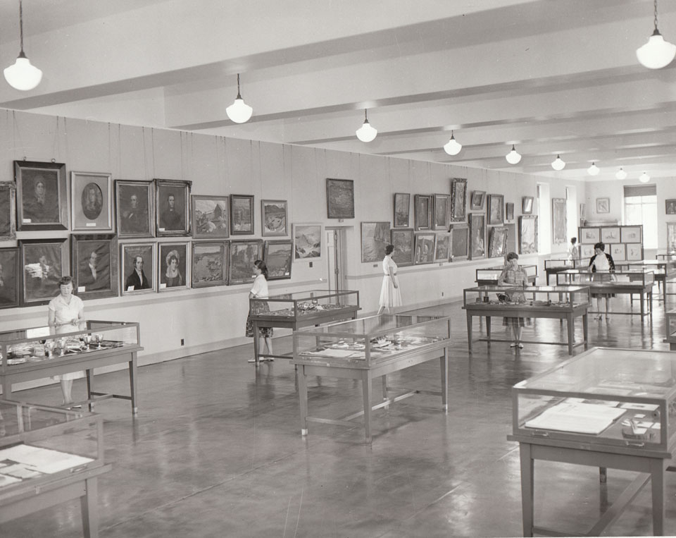 information-service : Main exhibit room at Public Archives, of Nova Scotia, Halifax