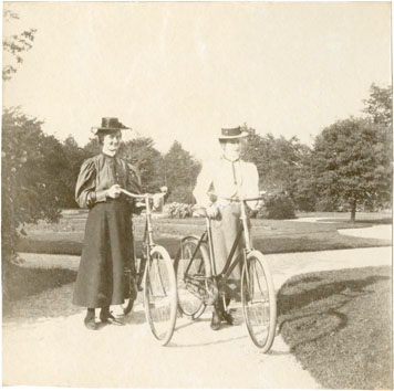 irvine : Women cyclists, Public Gardens, Halifax