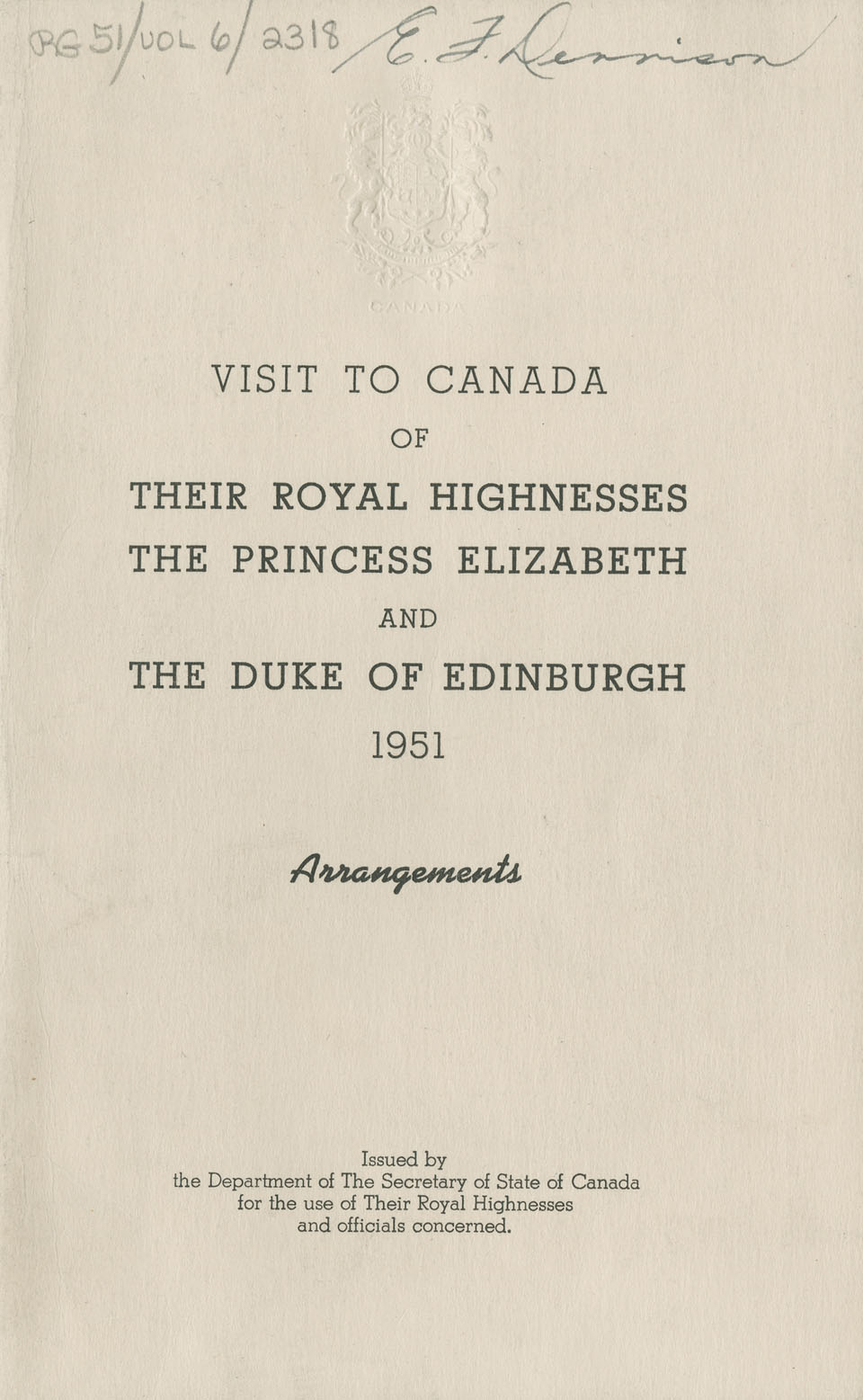 Royal Visit Arrangements