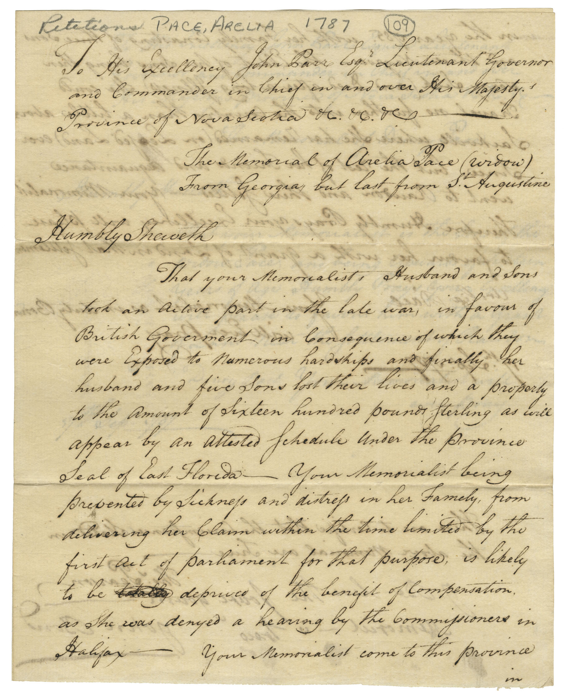 Nova Scotia Archives Nova Scotia Land Papers 17651800