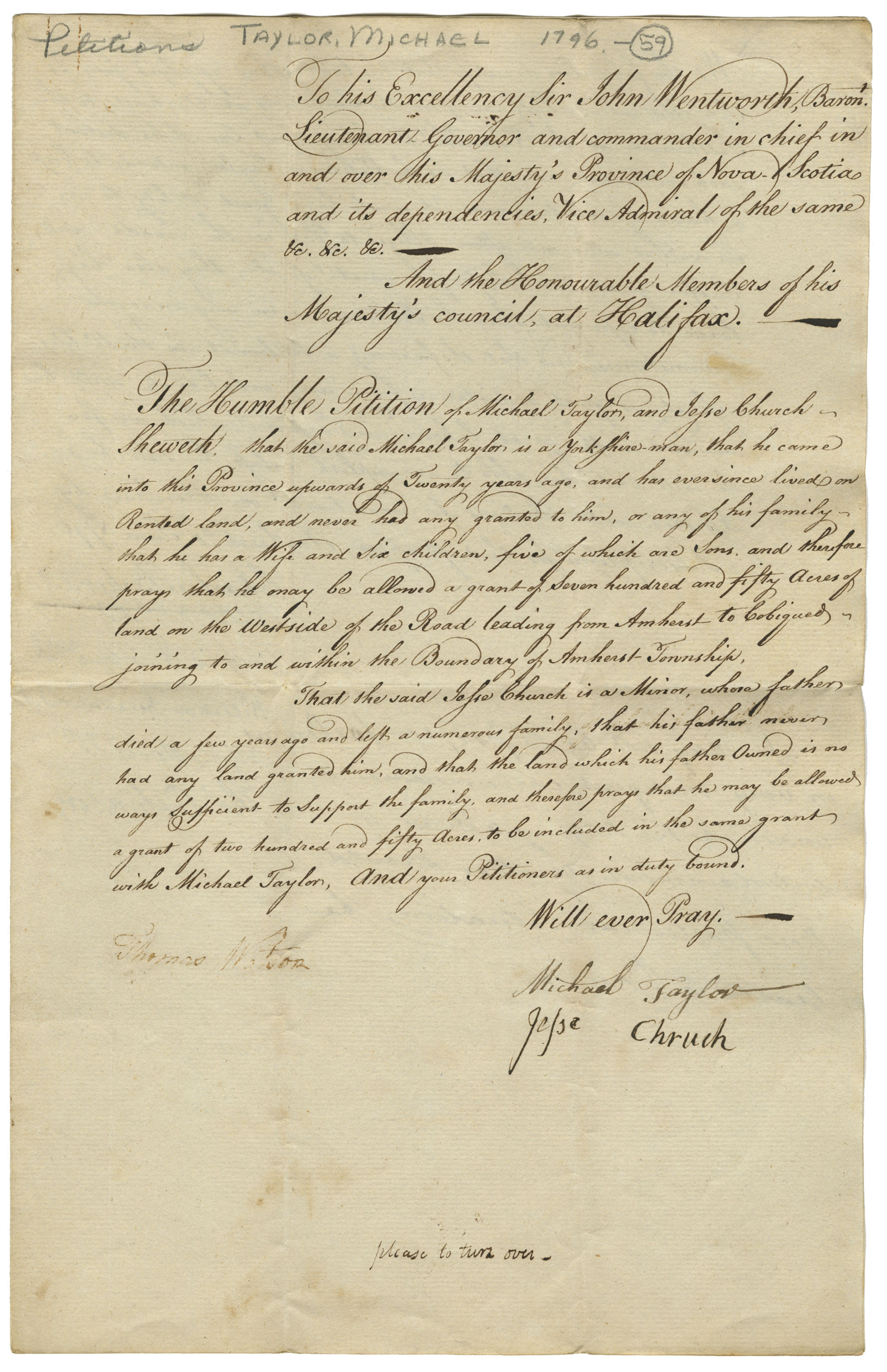 Nova Scotia Archives - Nova Scotia Land Papers 1765-1800