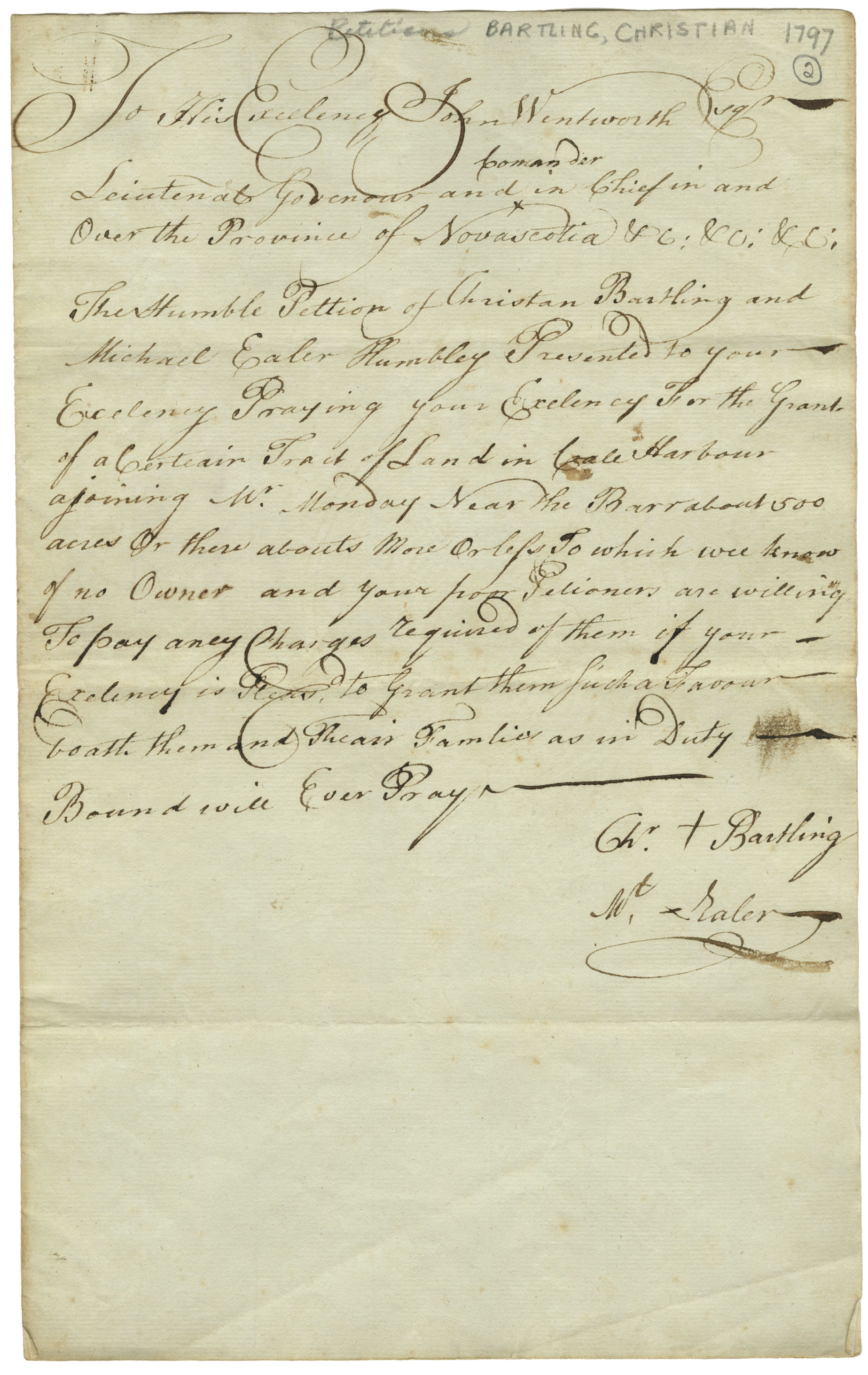 Nova Scotia Archives Nova Scotia Land Papers 17651800