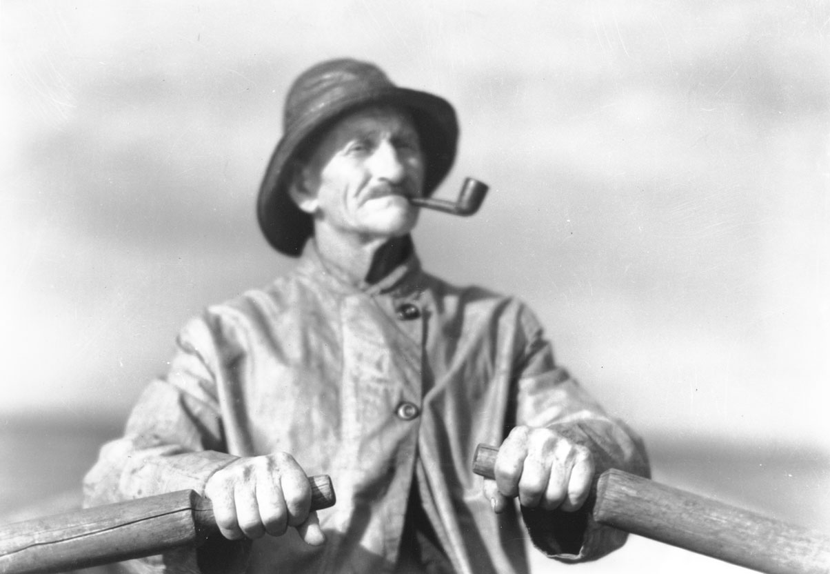 macaskill : Albert Crooks in dory, Peggys Cove