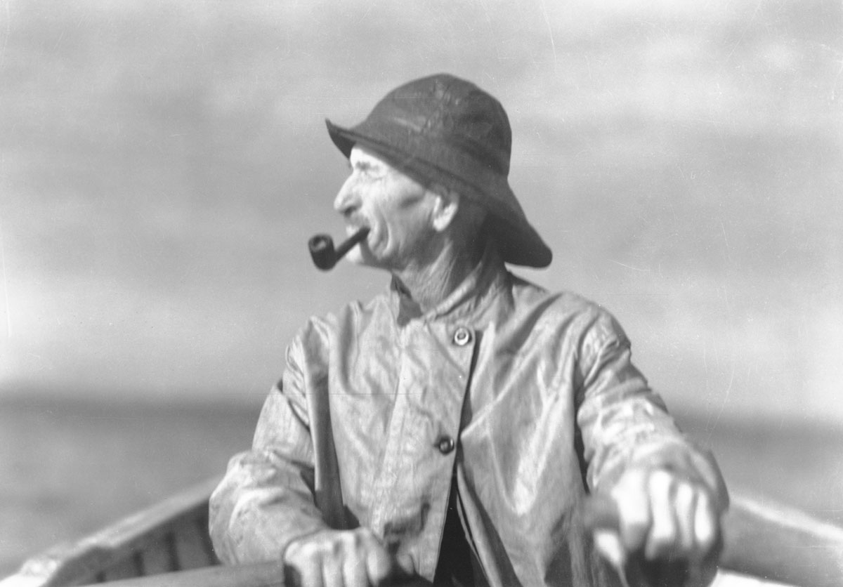 macaskill : Albert Crooks in dory, Peggys Cove