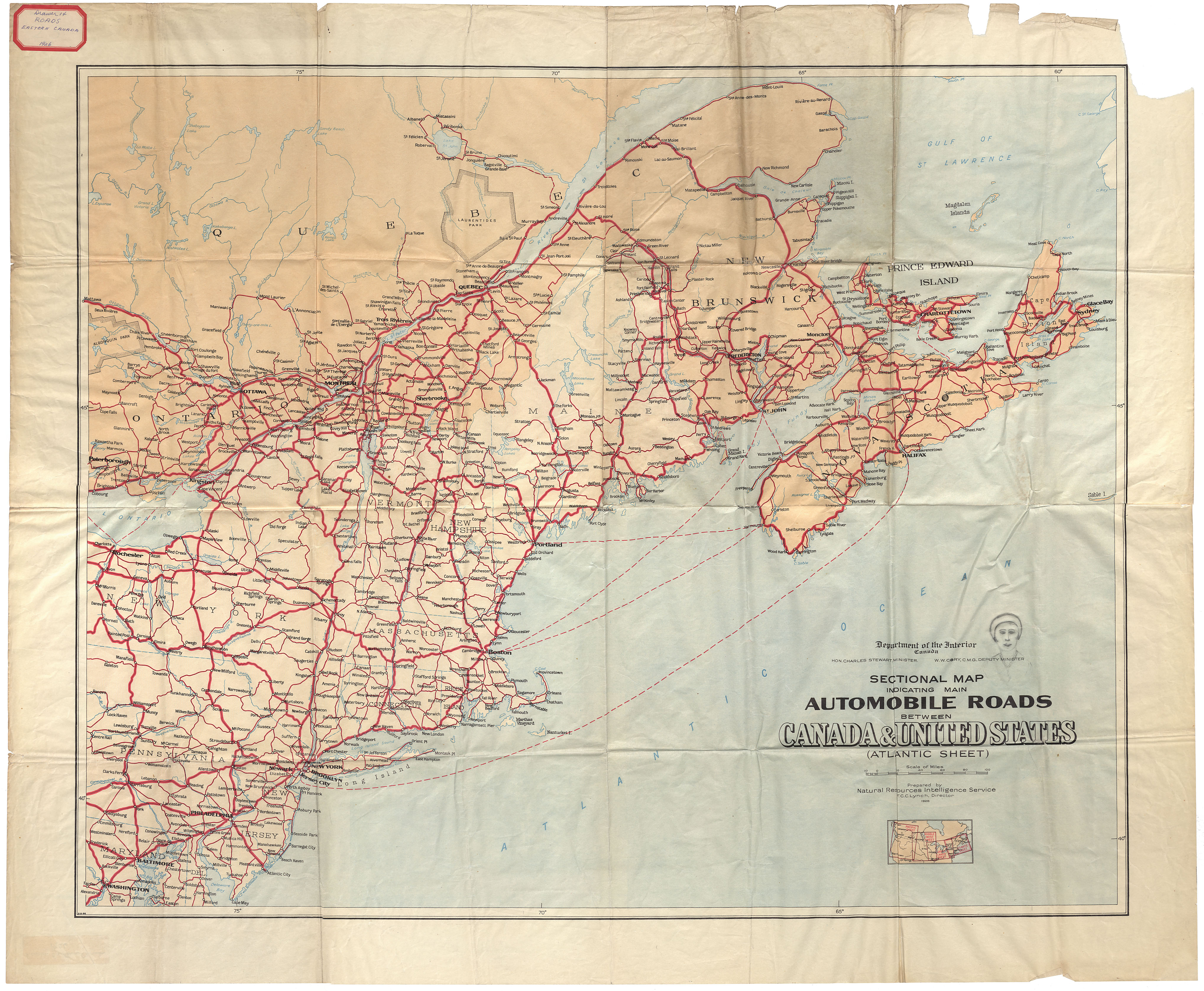 Roads: Eastern Canada 1926