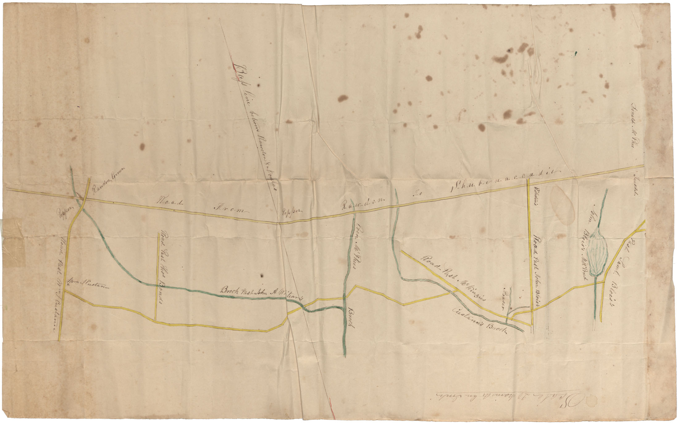 Surveys of Roads from Halifax to Windsor; Halifax to Truro