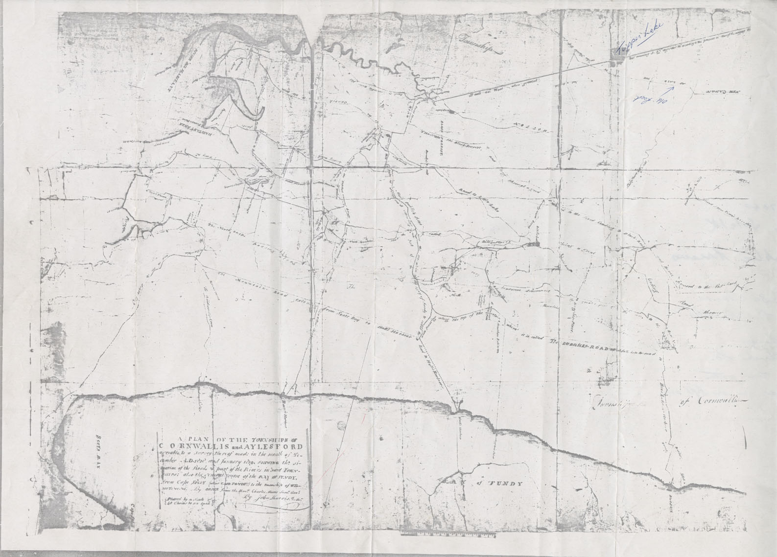 Cornwallis Township A Plan of the Townships of Cornwallis and Aylesford