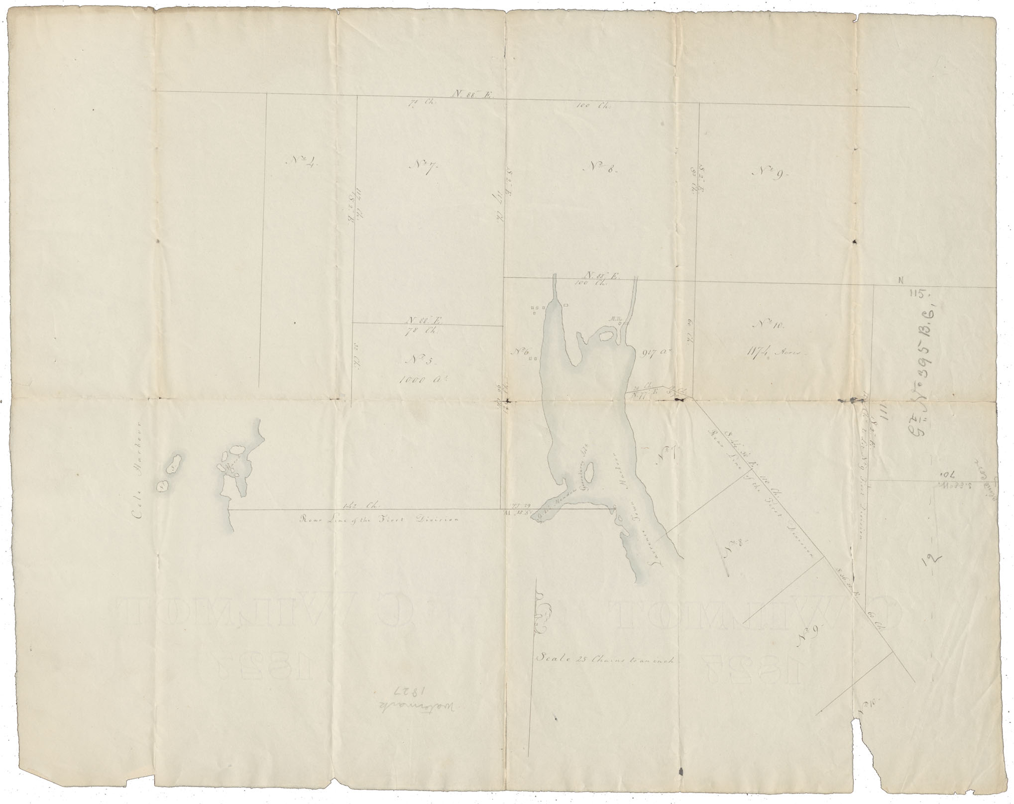 Halifax County Cole harbour and Lawrencetown Harbour, w.m.1827