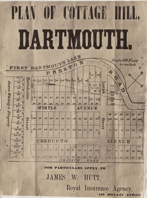 Plan of Cottage Hill Dartmouth