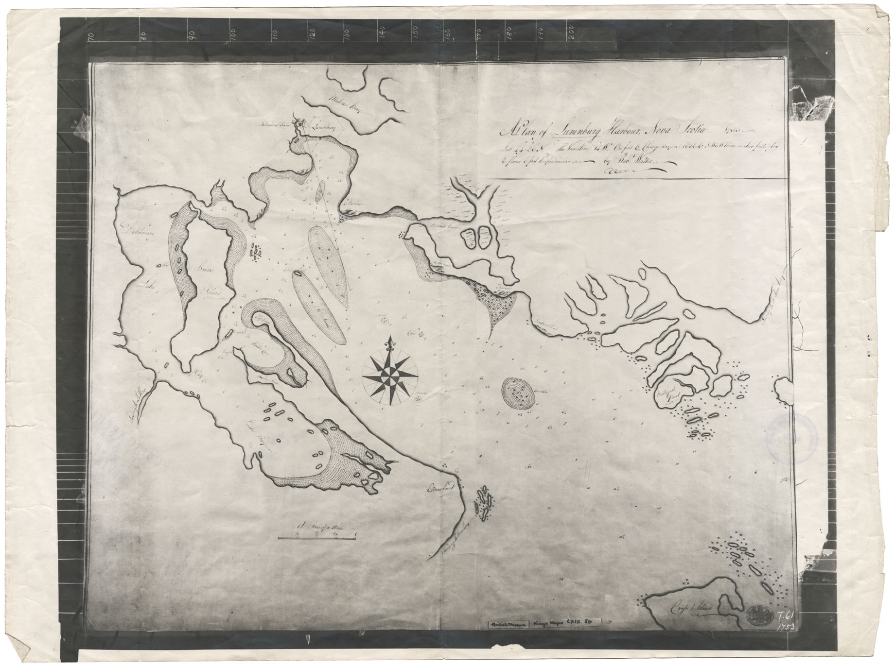 A Plan of Lunenburg Harbour, NS 1753