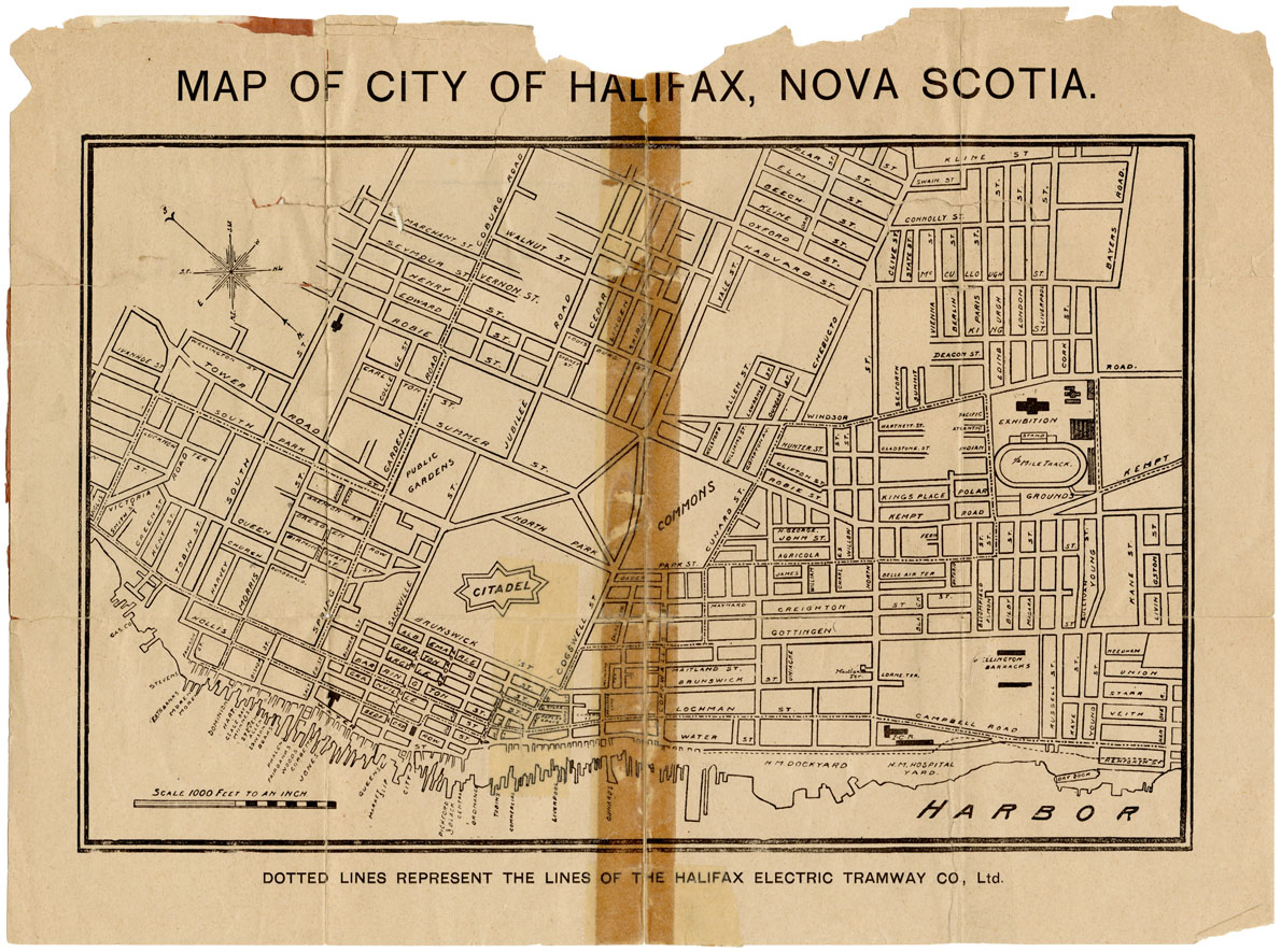 Map of the City of Halifax, Nova Scotia