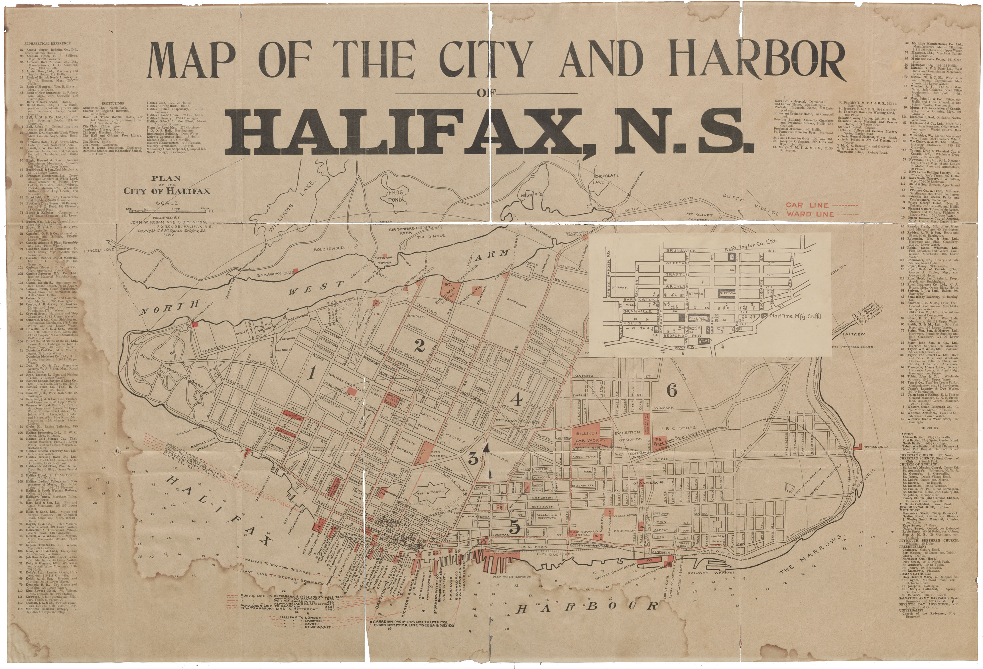 Map of the City and Harbour of Halifax