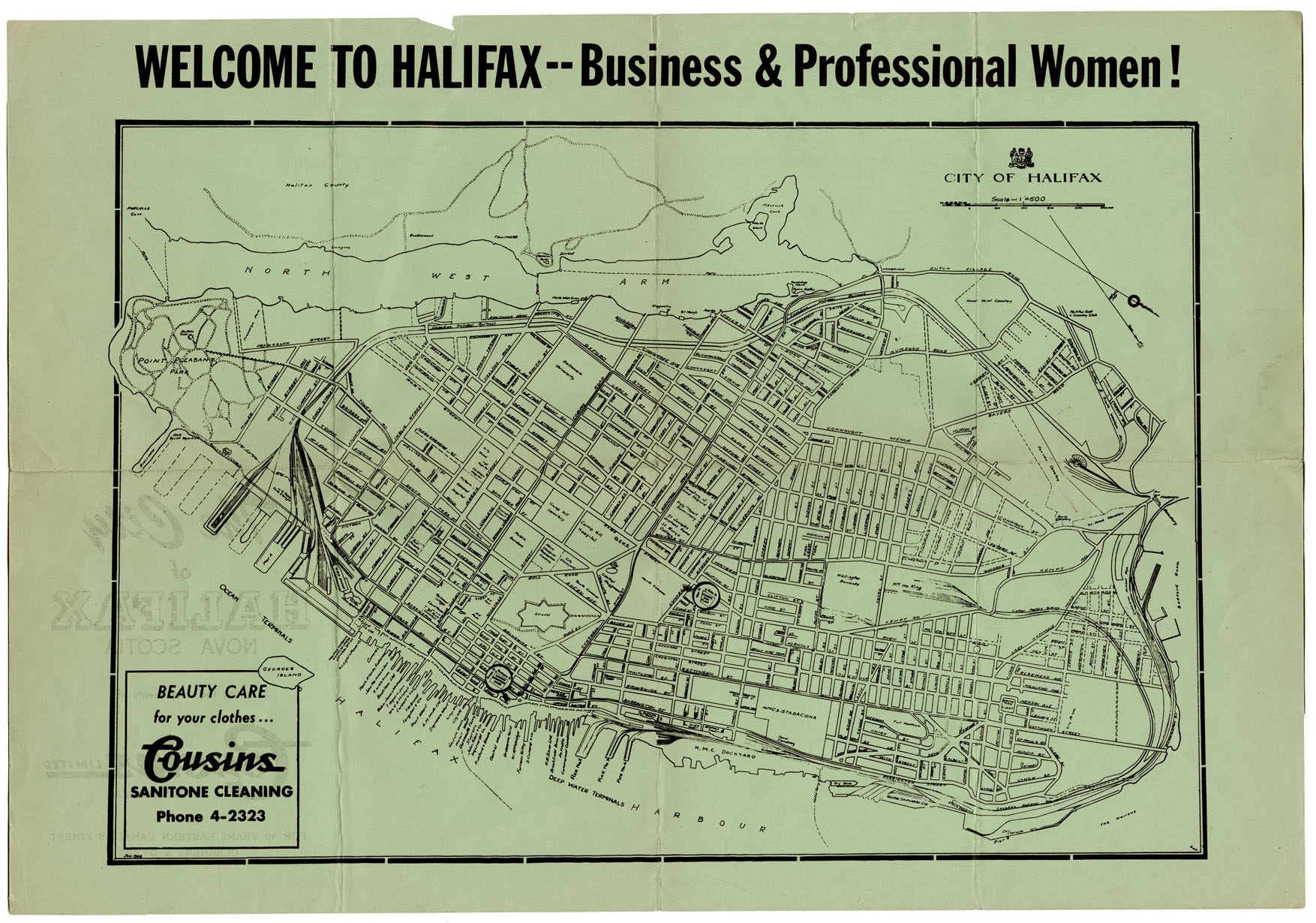The City of Halifax, N.S. with the Compliments of Cousins