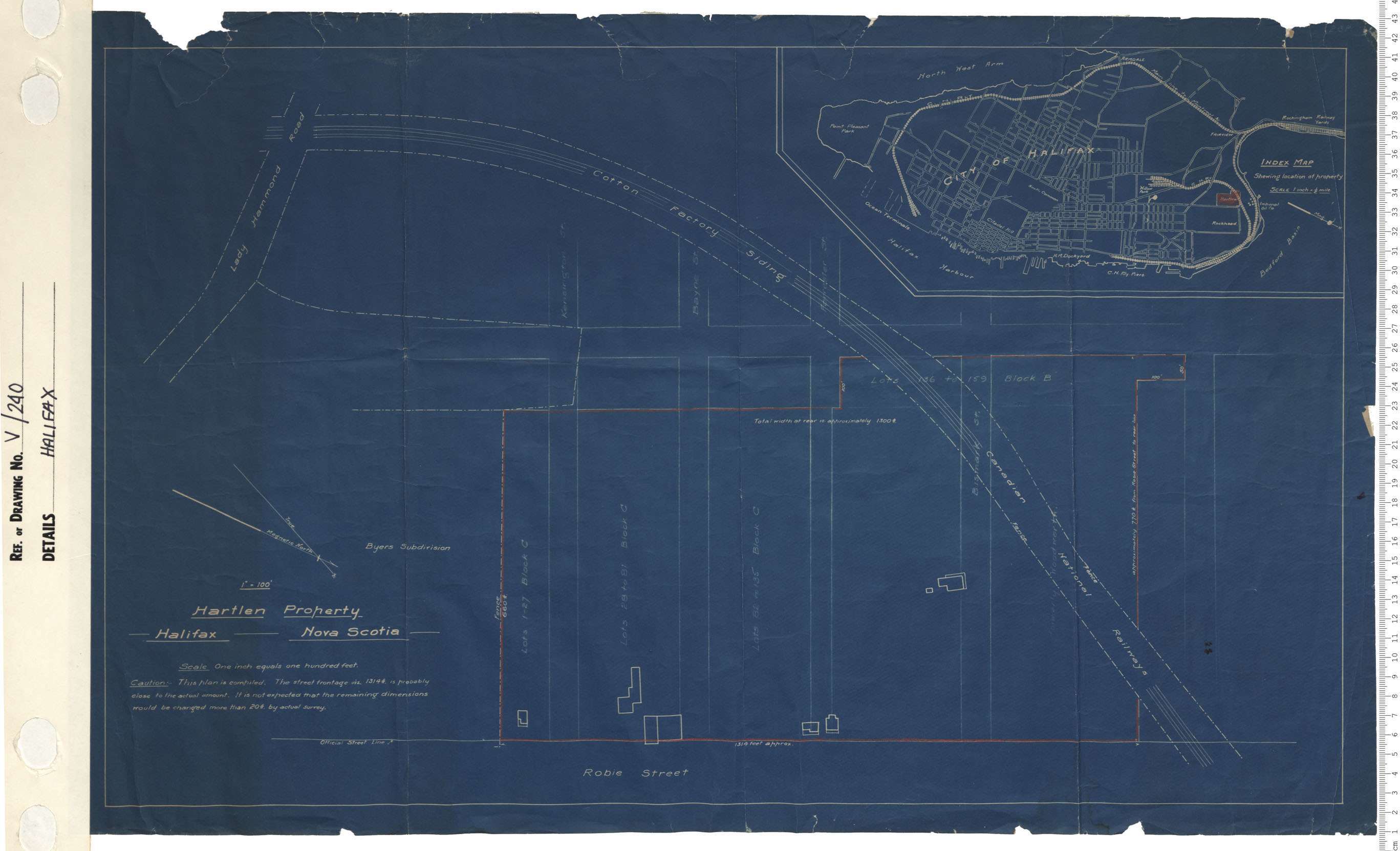 maps : Hartlen Property, Halifax Nova Scotia