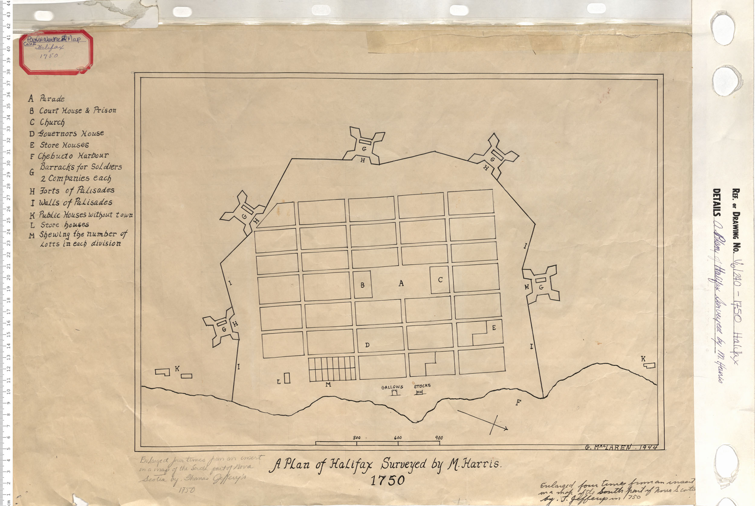 maps : A Plan of Halifax Surveyed by M. Harris