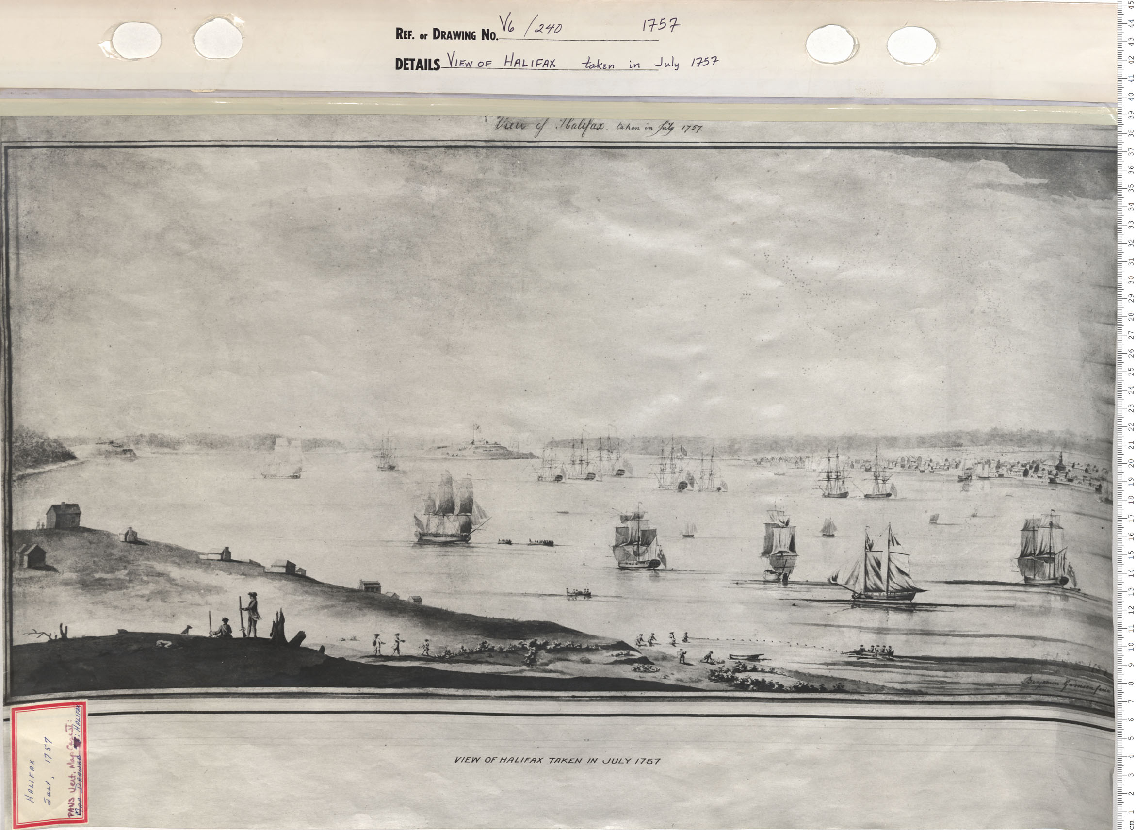 maps : View of Halifax taken in July 1757