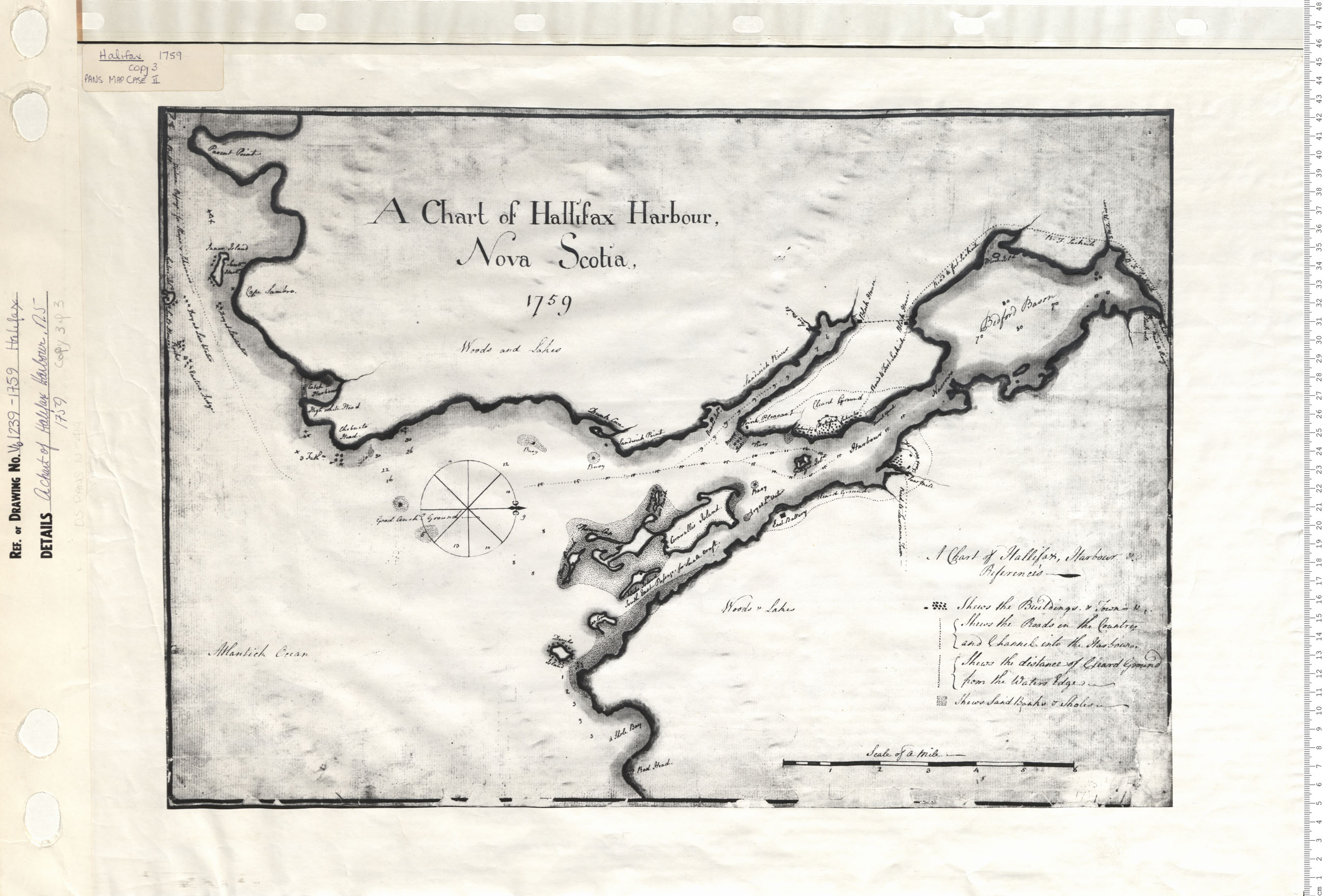 maps : A Chart of Halifax Harbour, N.S. 1759