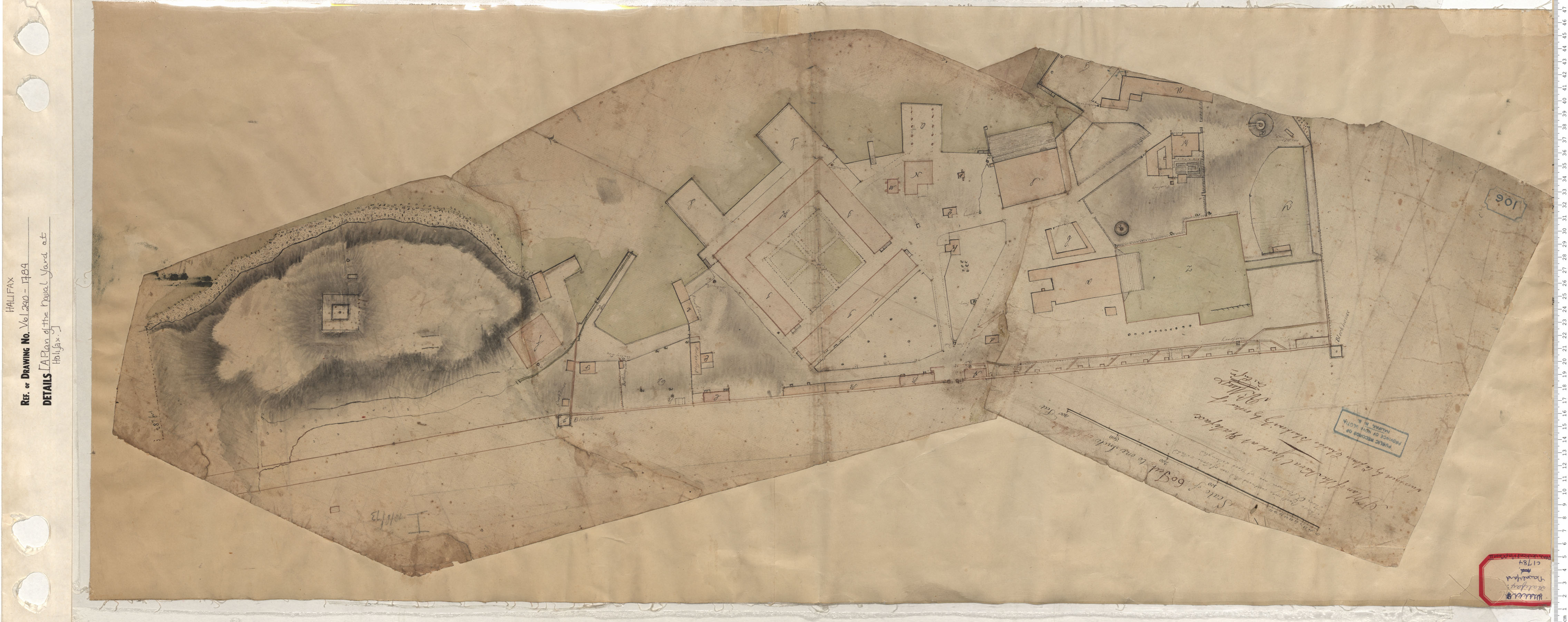 maps : A Plan of the Naval Yard at Halifax