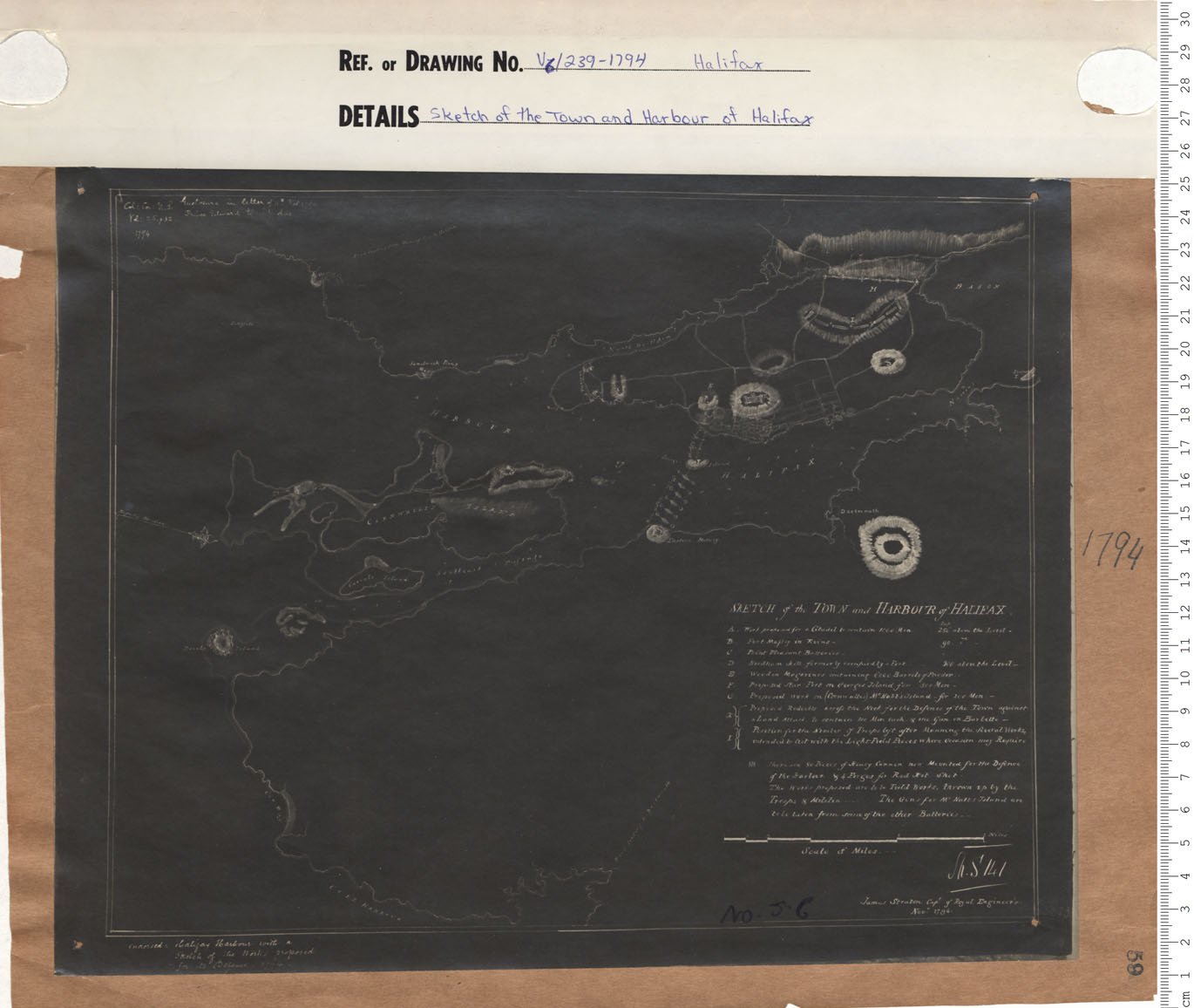 maps : Sketch of of the Town and Harbour of Halifax