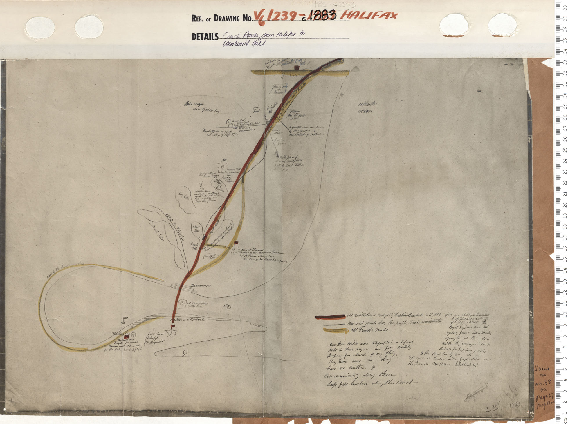 maps : Coach Roads from Halifax to Wentworth Hall