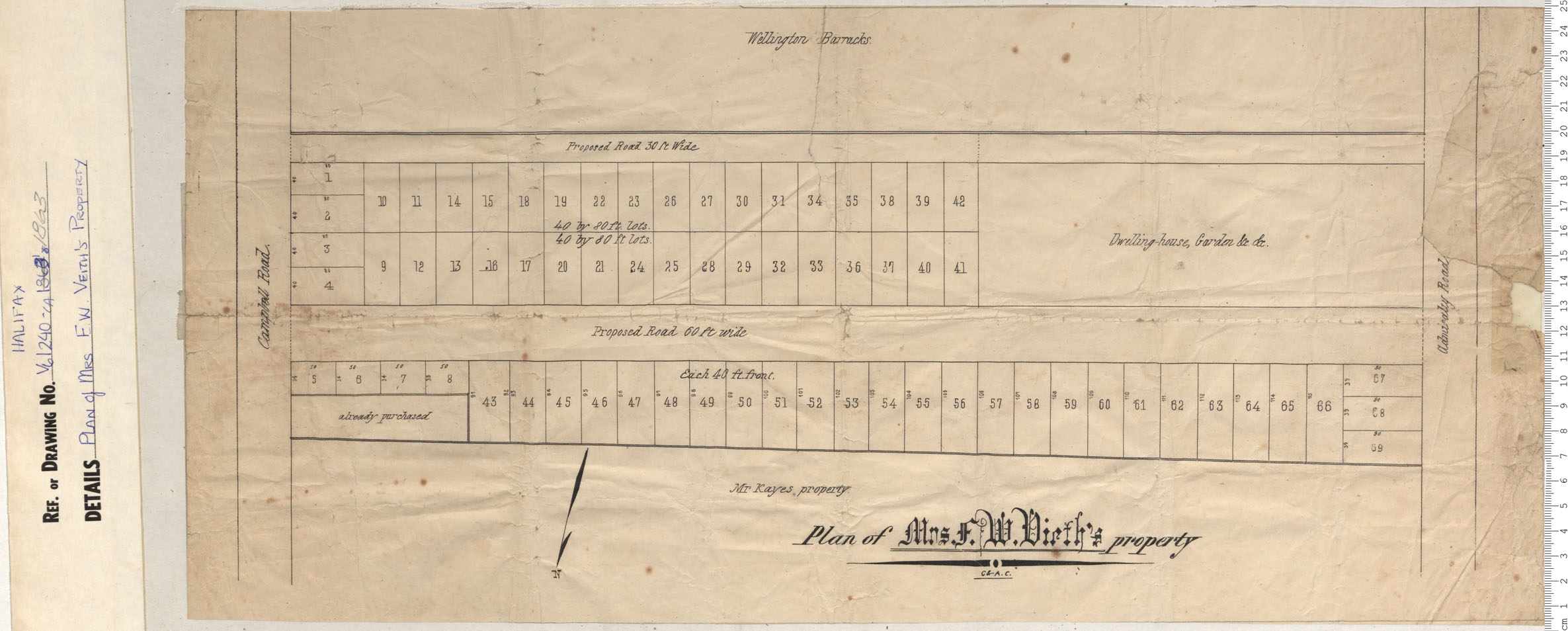 maps : Plan of Mrs. Veiths Property