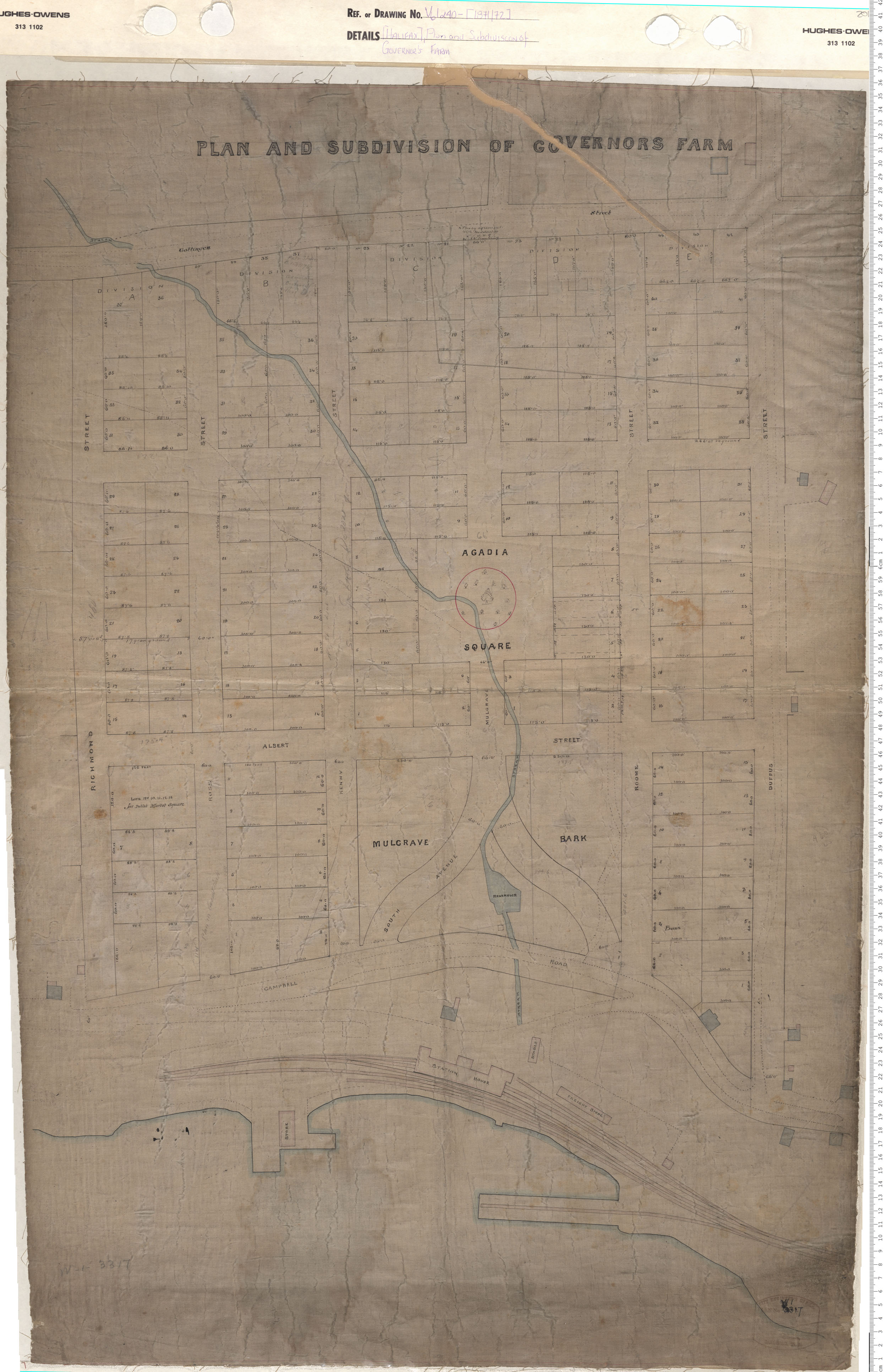 maps : Plan and Subdivision of Governors Farm