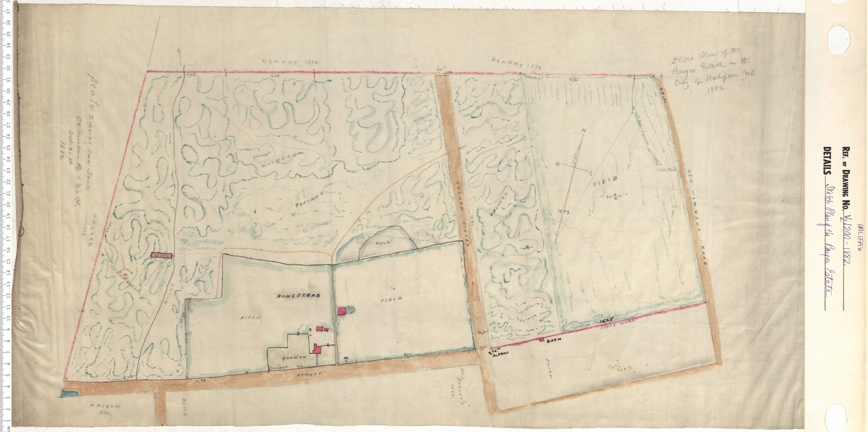 maps : Sketch Plan of the Bayers Estate