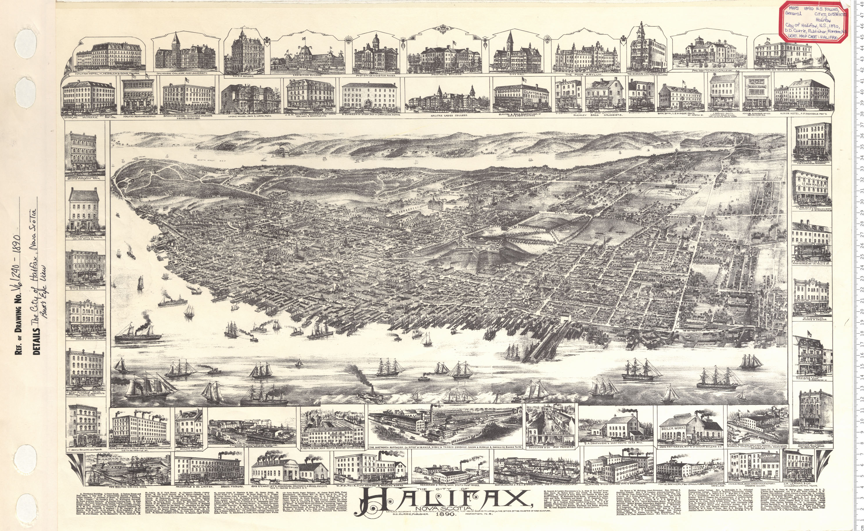 maps : The City of Halifax Birds Eye View