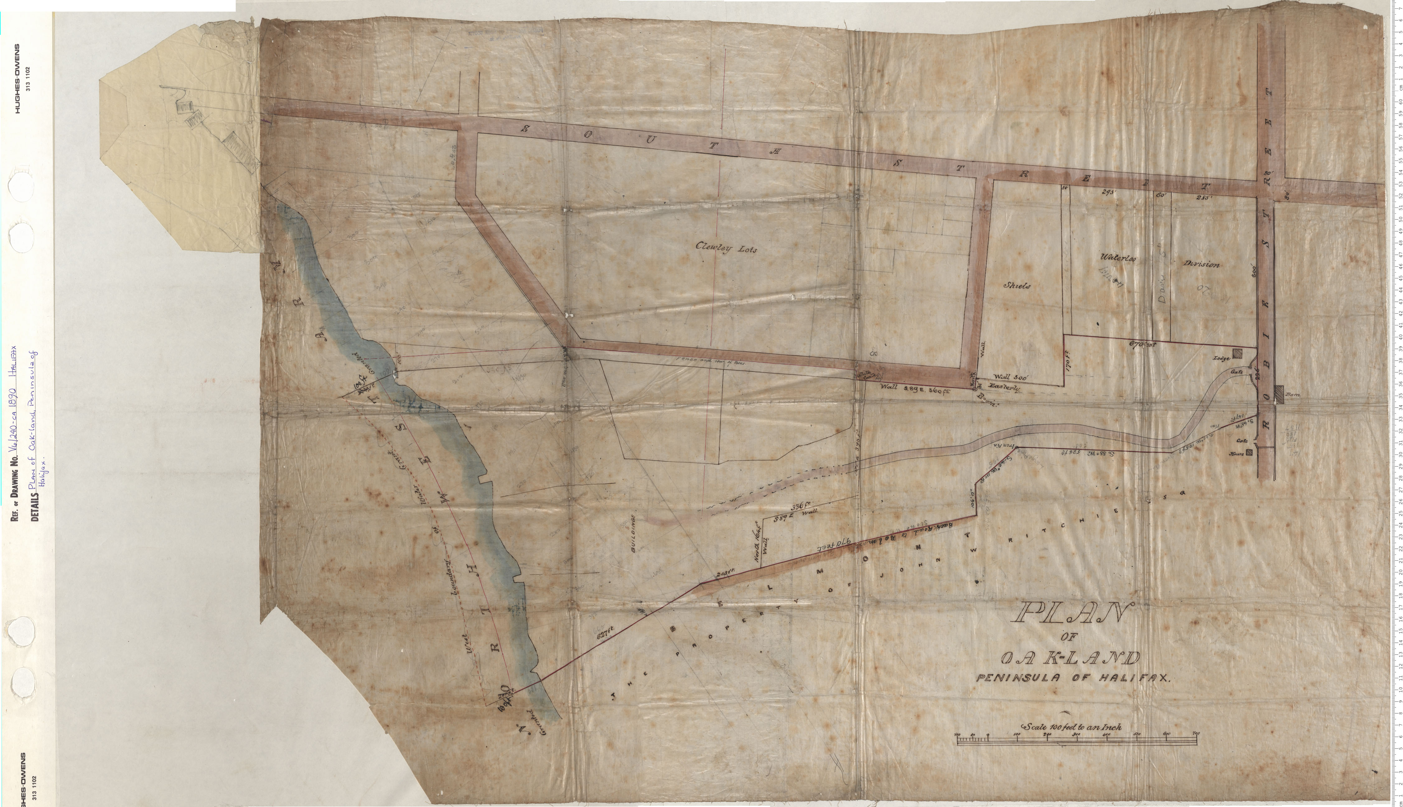 maps : Plan of Oakland Peninsula of Halifax